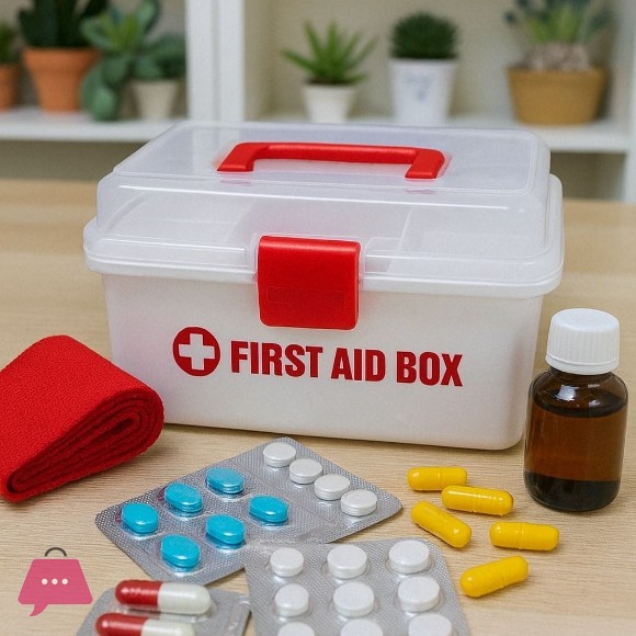 Plastic First Aid Box – Durable Heavy Duty Medicine Storage Cabinet & Organizer for Safety