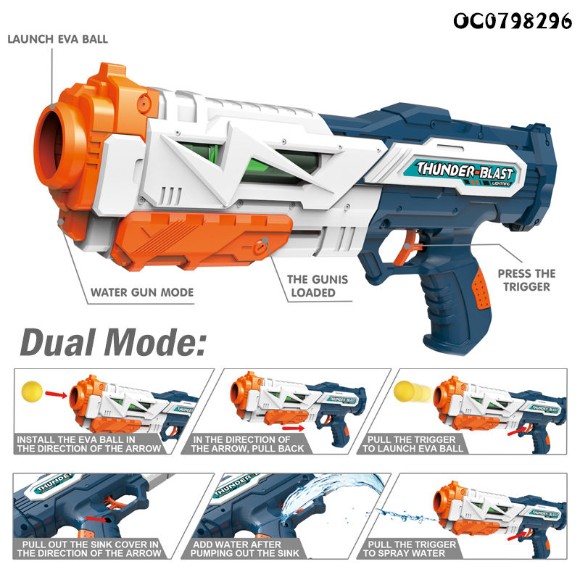 Plastic Shooting Rubber Foam Balls Air Gun Game for Children