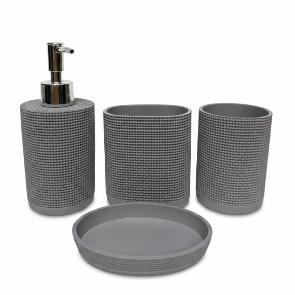 Resin Bathroom Set - 4Pcs