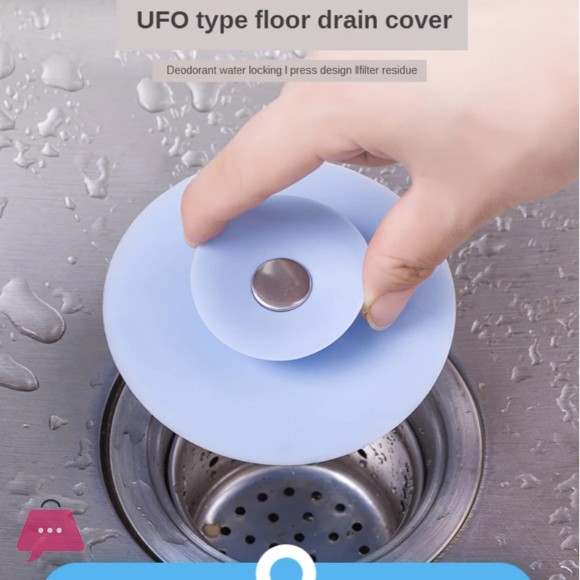 Shower Drain Stopper Strainers Anti-Fouling Sink Kitchen Silicone Basic Floor Drain Bathroom Plastic Deodorant Hair Catcher Food Residue Filter