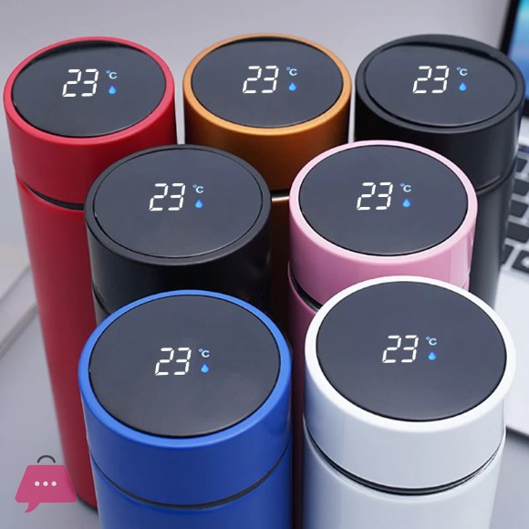 Smart LED Active Temperature Display Indicator Insulated Stainless Steel Hot & Cold Flask Bottle 500ml