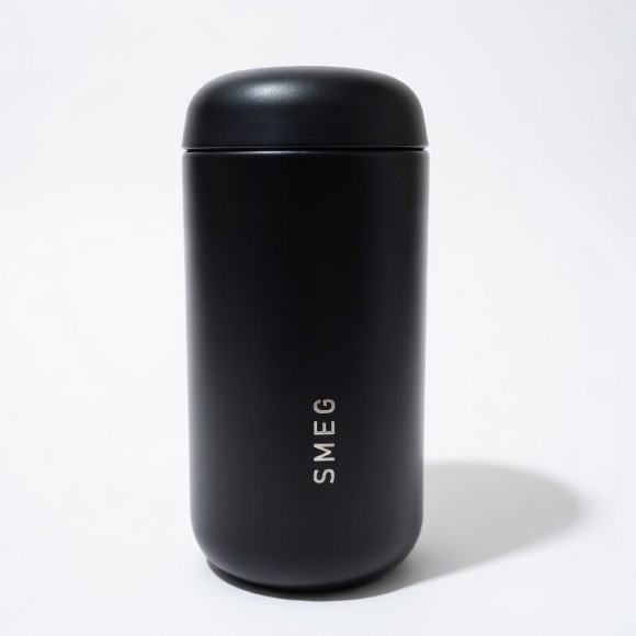 SMEG Stainless Steel Double Vacuum Insulated Travel Mug with Lid - 240ml
