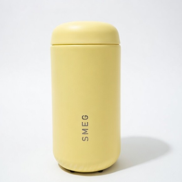 SMEG Stainless Steel Double Vacuum Insulated Travel Mug with Lid - 240ml