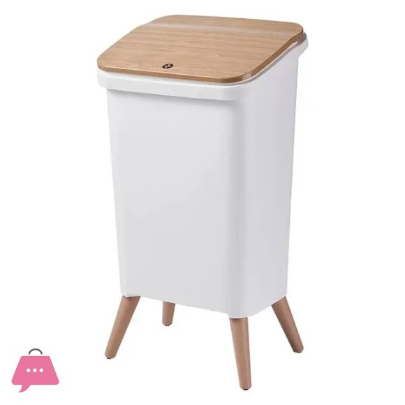 Trash Can With Press Lid - 12Liter