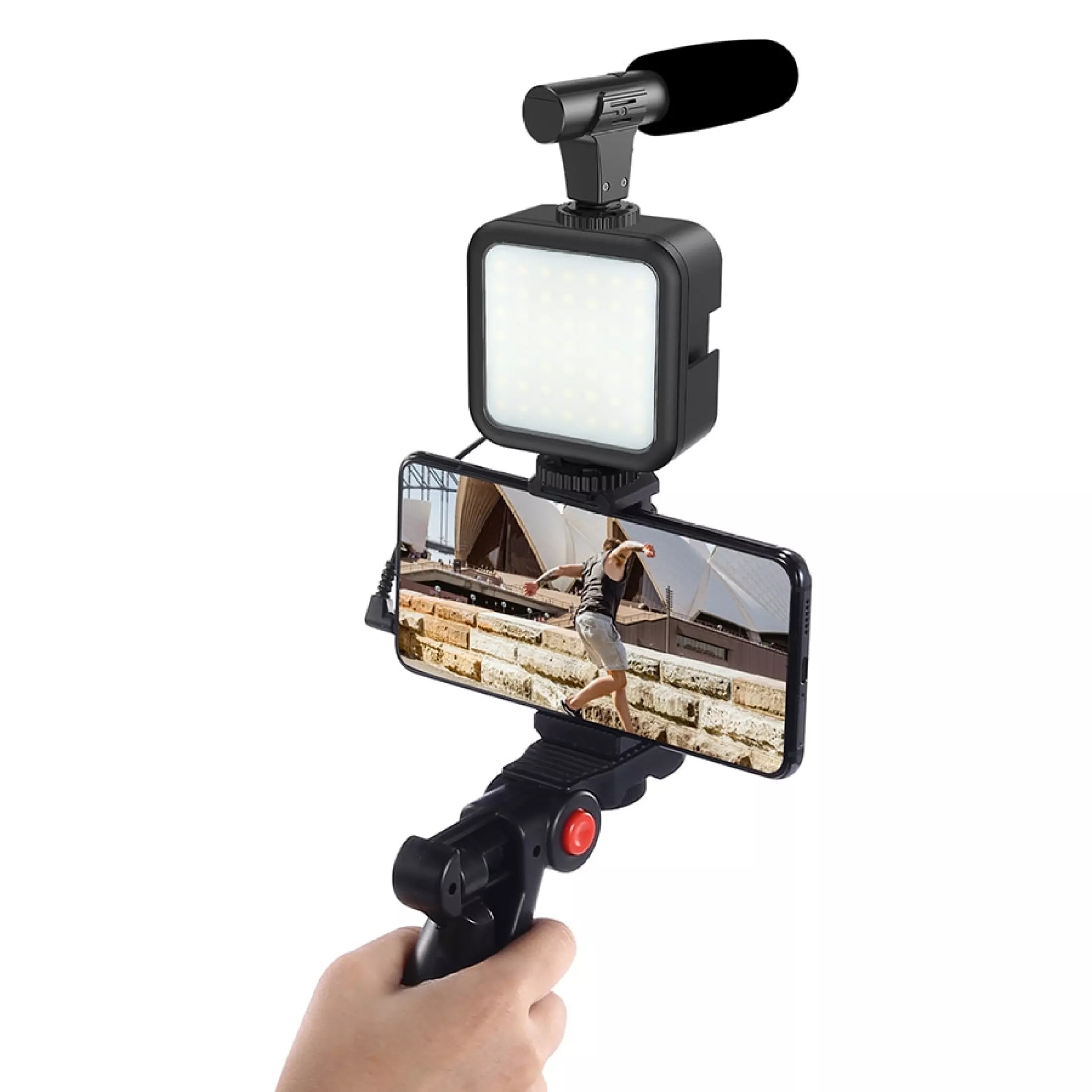 video-vlogging-kits-with-microphone-led-fill-light-&-mini-tripod-ay-49