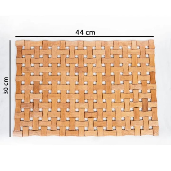 Woodlux Wooden Placemat Dining Table Mat - 33x44 cm