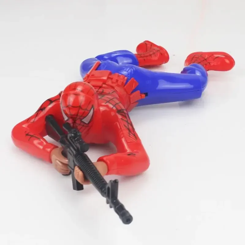 Crawling Action Hero Toy with Light and Sound for Kids Battery-Operated