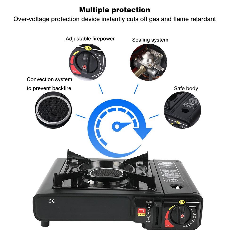 New Arrival Outdoor Portable Stove Camping Windproof Stove Camping Picnic Burner Outdoor Gas Stove