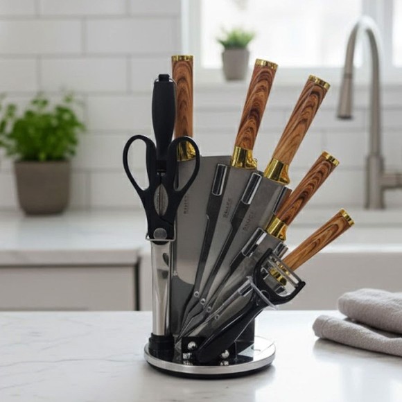 Bali Stainless Steel Kitchen Knife 9Pcs
