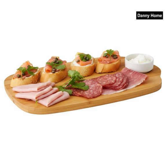 Danny Home Bamboo Board & Bowl Set of 2 Pcs