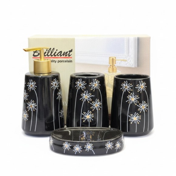 Brilliant Ceramic Bathroom Set 4Pcs