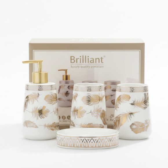 Brilliant Ceramic Bathroom Set 4Pcs