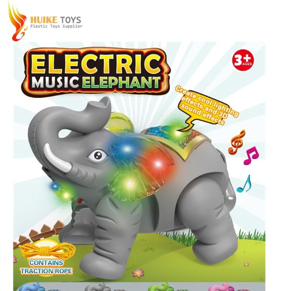 Electric Music Elephant Walking Toy