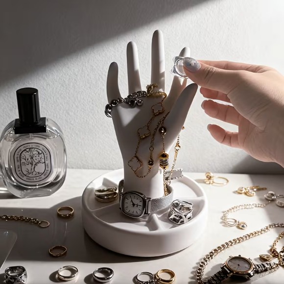 Hand-Shaped Jewelry Display Stand