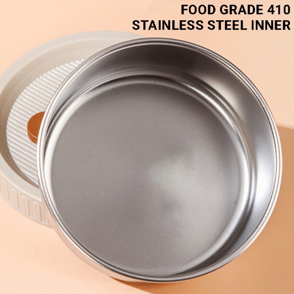 Insulated 410 Stainless Steel Lunch Box Leak Proof Microwaveable Portable Stackable Bento Box