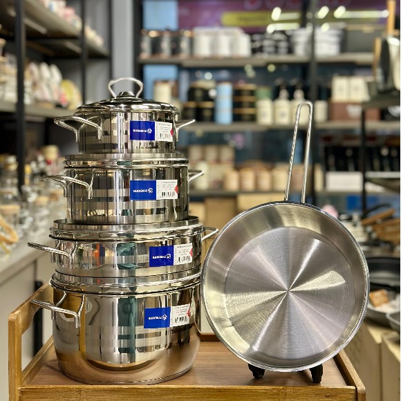 Korkmaz Astra Cookware Set of 9 Pieces - A1900