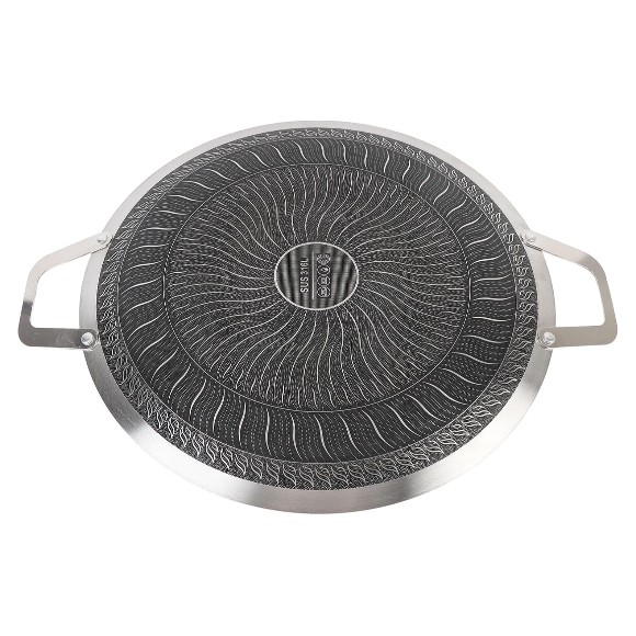 Laser Coated Honeycomb Stainless Steel Tawa Grill Plate (34cm) (38cm)