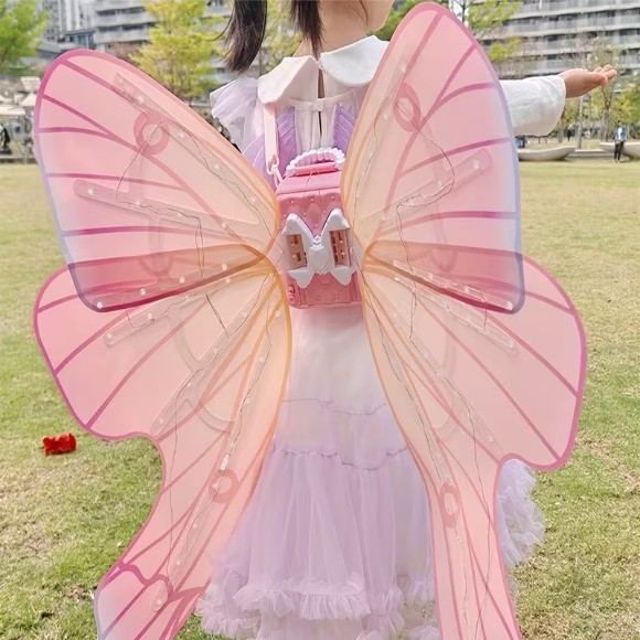 Multi-color Cute Kids Glowing Wings Light-Up Wing Dress-Up Suitable as Childrens Party