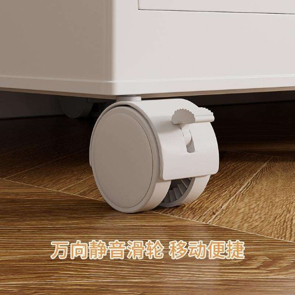 3-Layer Modern Luxury Bedroom Storage Cabinet Double-Door Baby Drawer