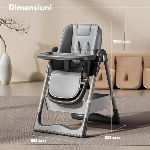 POPYPAPA High Chair with 4 Wheels A65