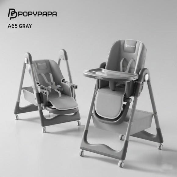 POPYPAPA High Chair with 4 Wheels A65
