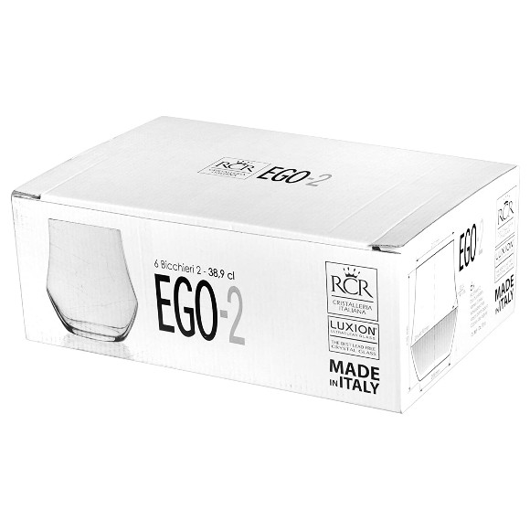 RCR Crystal Ego Dof Tumbler 390ml Set of 6 - 254780