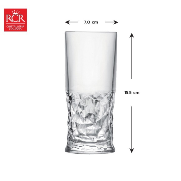 RCR Funky Long Drink Tumbler 350ml Set of 6 - 269820