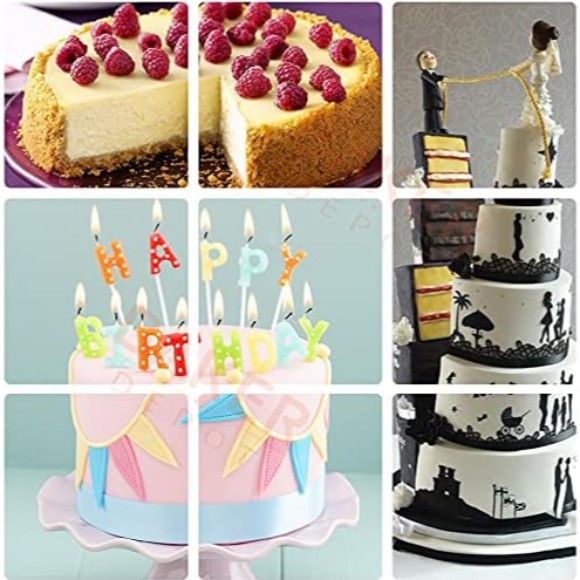 Silicone Cake Mould for Baking Layer Cakes Round Rainbow Cake Wedding 4 6 8 9 Inch Set of 4