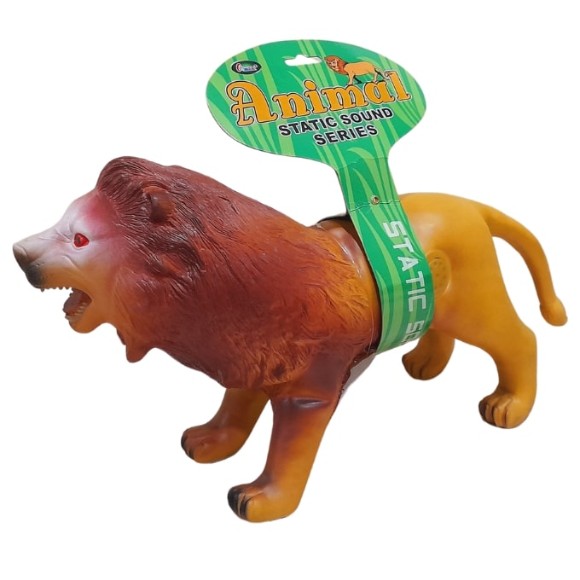 Soft Rubber Farm Horse Elephant Lion Unbreakable Action Figure Toy Set With Sound Collatable Toy