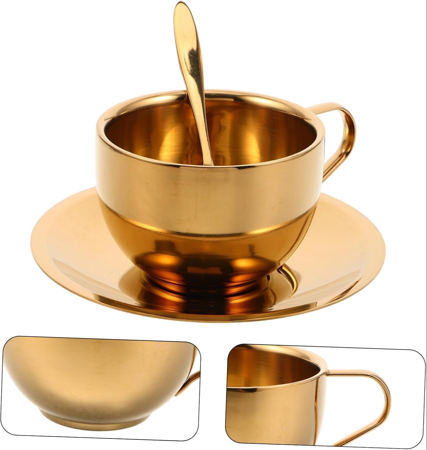 stainless-steel-double-wall-mug-espresso-cup-saucer-and-spoon-set