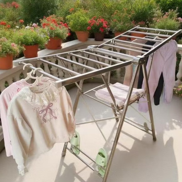 lothes Drying Rack,Stainless Steel Foldable Laundry Drying Rack - Extra Heavy