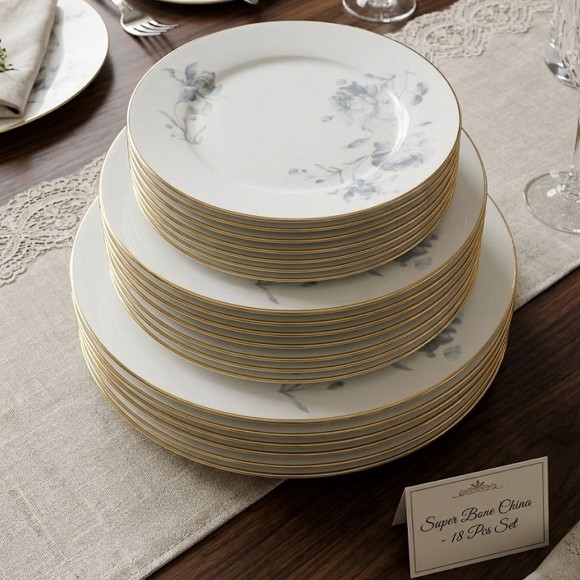 Super Bane China Plate Set of 18 Pcs