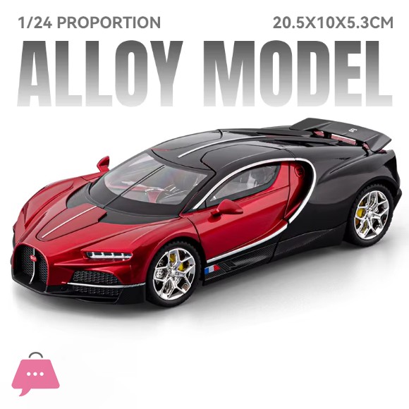 1:24 Bugatti Tourbillon Supercar Alloy Diecast Metal Model Car