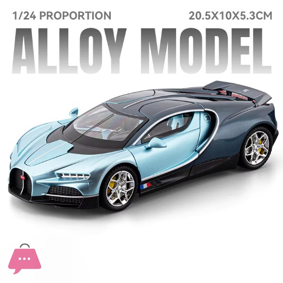 1:24 Bugatti Tourbillon Supercar Alloy Diecast Metal Model Car