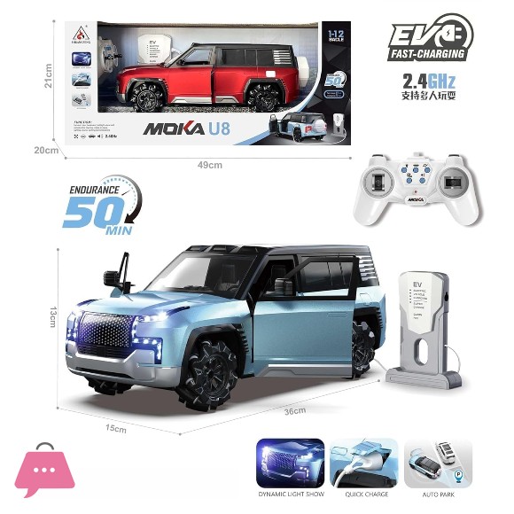 2.4GHz BYD Remote Control EV SUV Moka Electric Car