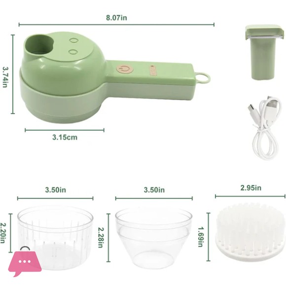 4in1 Rechargeable Vegetable Slicer
