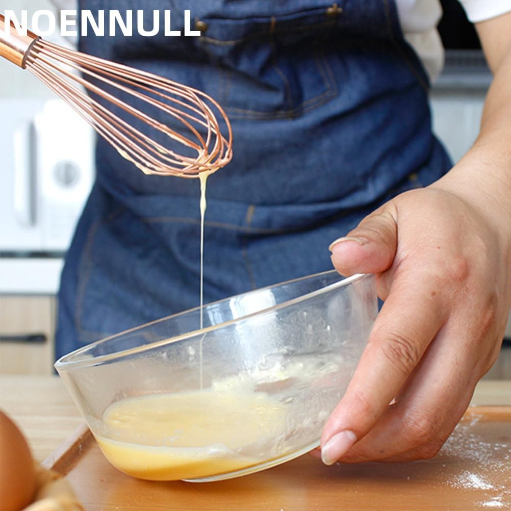 Stainless Steel Wire Whisk for Cooking - Wooden Handle