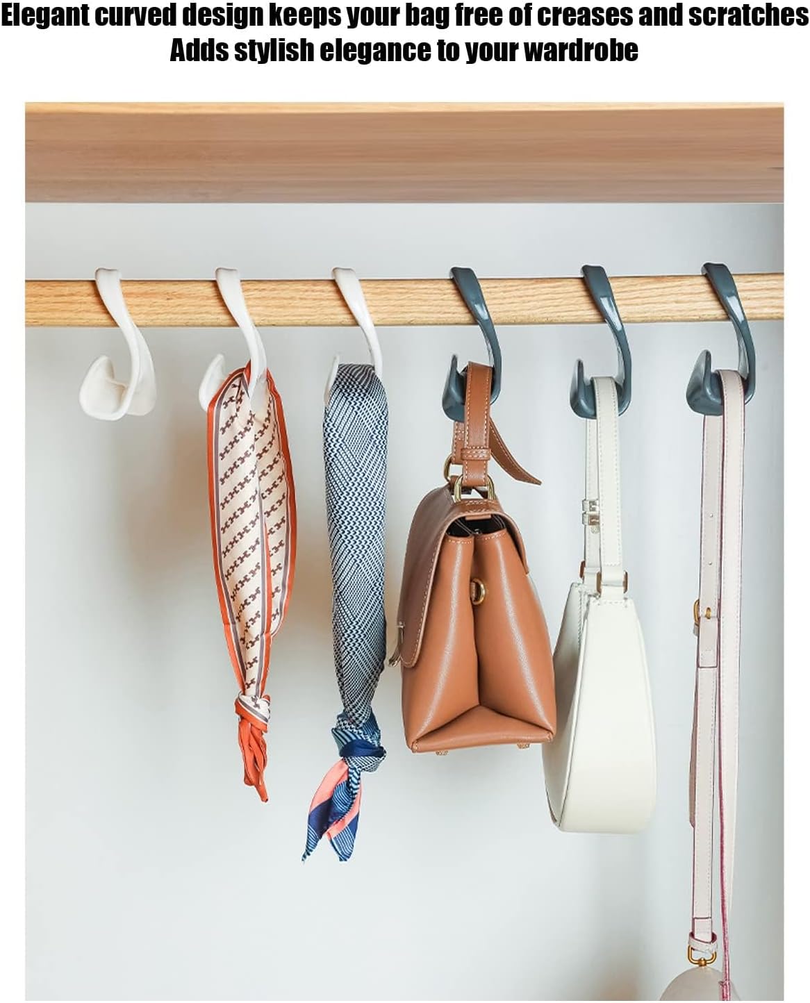 Handbag Hangers, Purse Hanger Organizer Storage Purse Holder for Closet