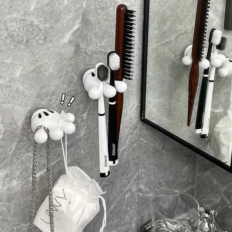 Mickey Mouse Toothbrush Holder Palm Suction Cup Multi Function Hook
