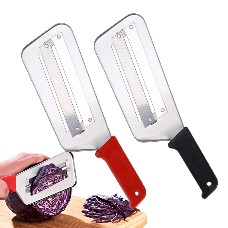 Stainless Steel Cabbage Slicer with Handle Multifunctional Vegetable Shredder Manual Cabbage & Veggie Slicing Tool