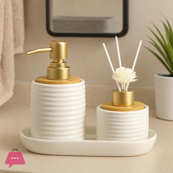 Bathroom Diffuser Kit with Liquid Dispenser