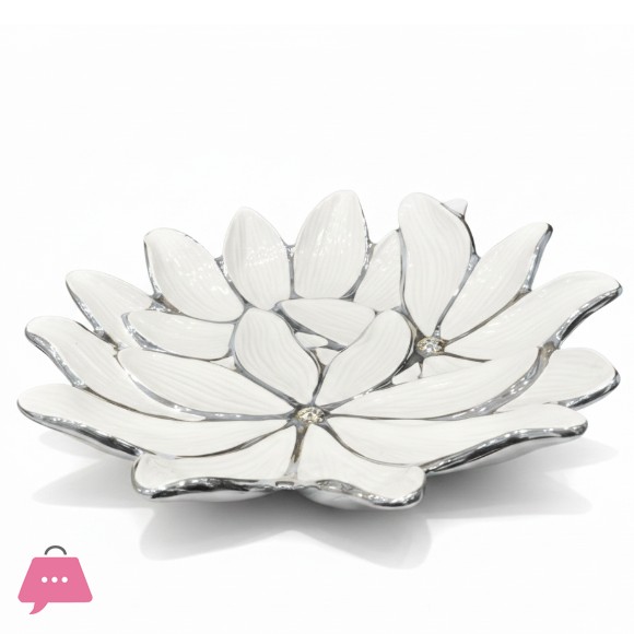 Ceramic Lilly Round Plate 13 Inch