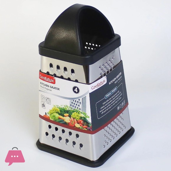 Cook Style Stainless Steel Four-Sided Grater Non-Slip