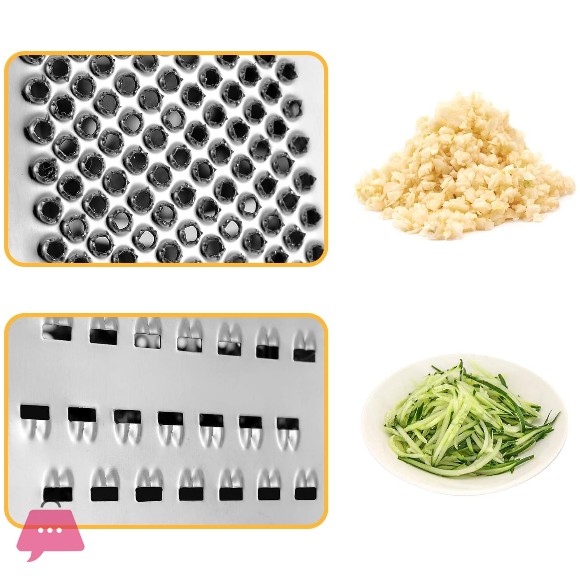 Cookstyle 6 Way Stainless Steel Multi Puipose Grater Anti-Slip Base