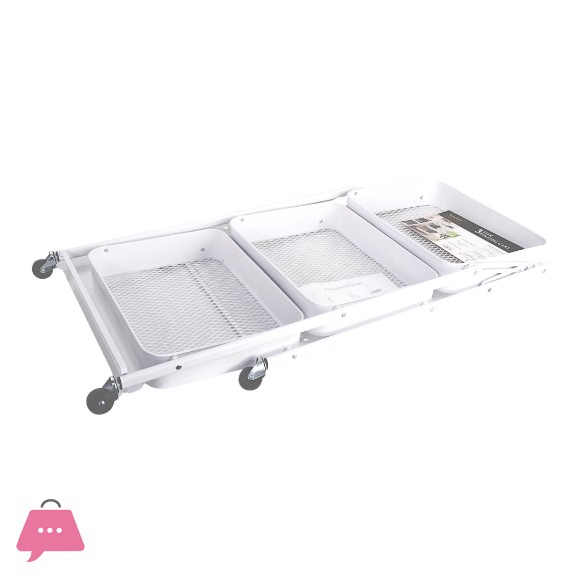 Danny Home 3 Tier Metal Storage Utility Cart With Brake Wheels