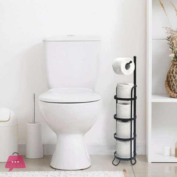 Danny Home Modern Metal Freestanding Toilet Paper Roll Holder