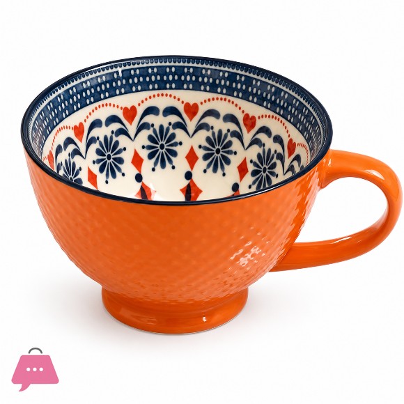 Danny Home Porcelain Breakfast Mug - 355ml