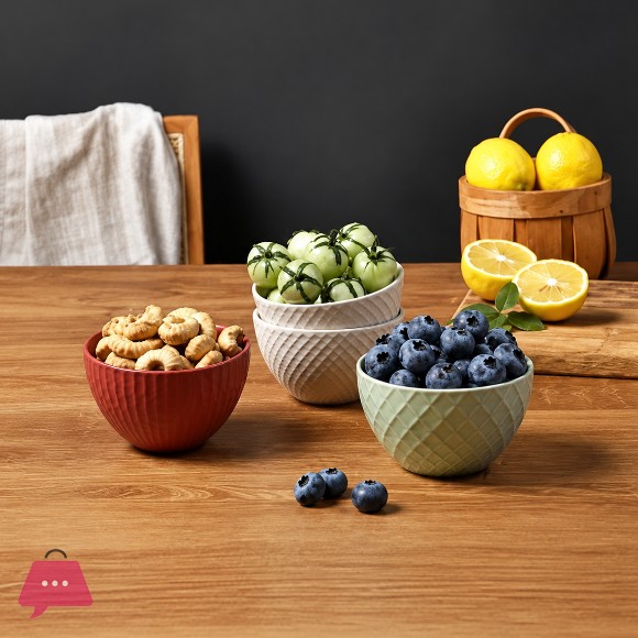 Danny Home Porcelain Dessert Bowls 4Inch - 1Pcs