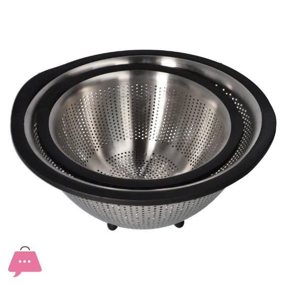 Danny Home Stainless Steel Punching Hole Colander Basket