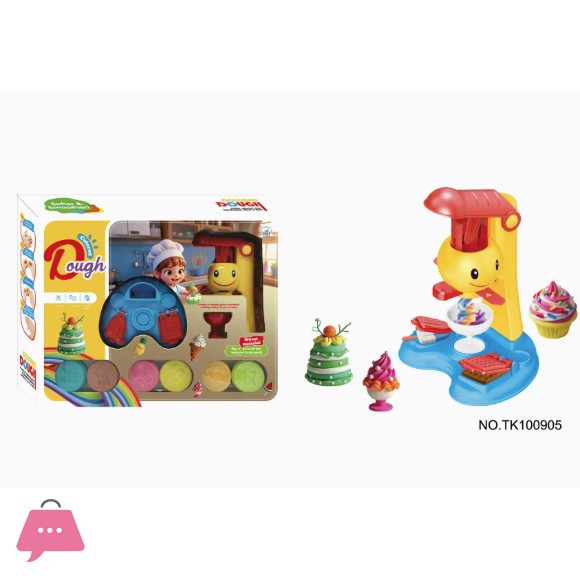 Ice Cream Noodle Machine Making Toys DIY Polymer Clay Dough Set